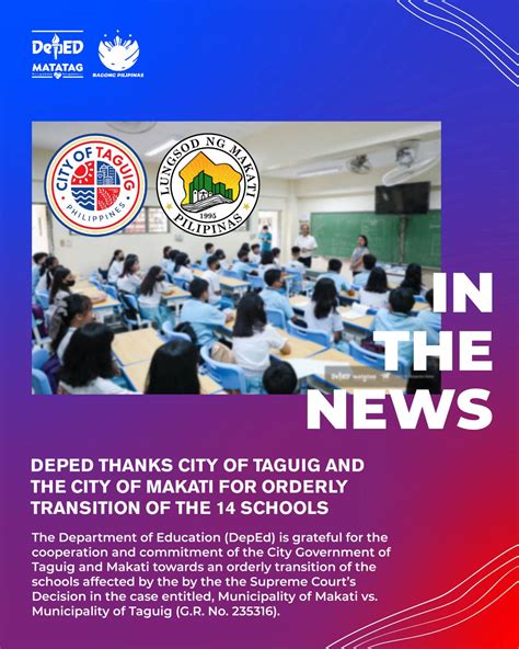 DepEd Division Office Taguig City Metro Manila Philippines.
